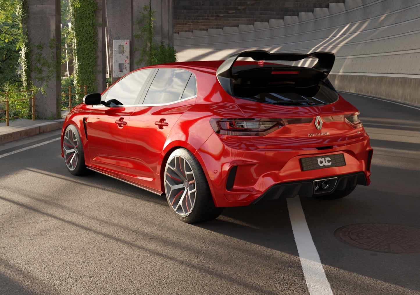 Réplique aileron CUP Megane 4 rs uniquement