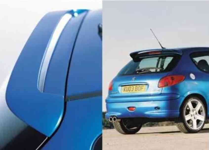 Réplique aileron 206 rc et 206+ pour 3 et 5 portes