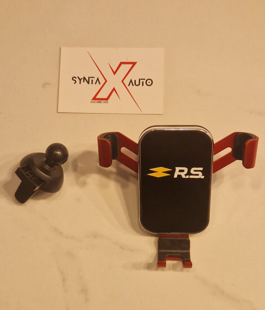 Support de téléphone ROUGE  universel pour Smartphone de voiture, Clip pour Renault RS Clio Scenic Logan Megane Koleos Sandero Safrane Vel Satis Arkana